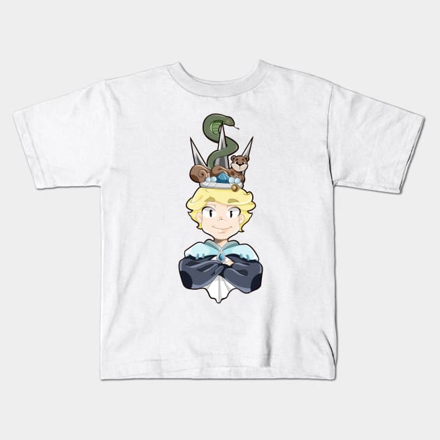 Man blonde character Kids T-Shirt by DikaOtter